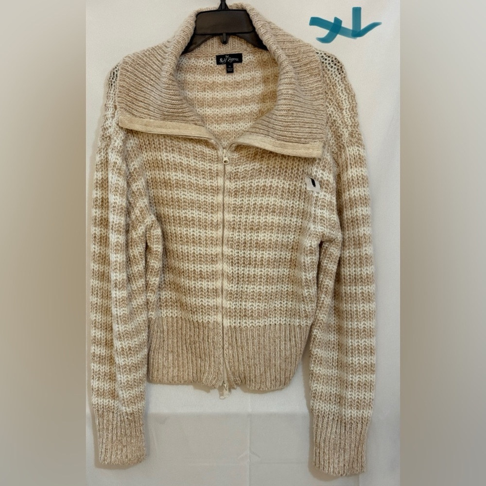 Self Esteem Cream Cowl Neck Sweater Chunky Knit